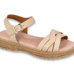 Sandalia beig Lola Canales 3770
