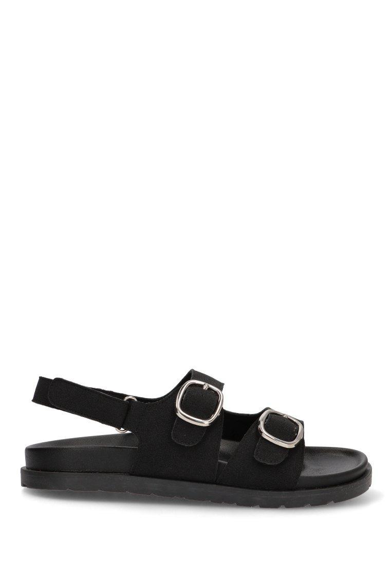 Sandalias negras con hebillas