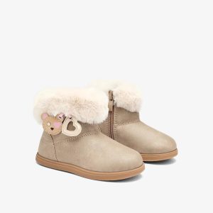 Botas Beige con Charms